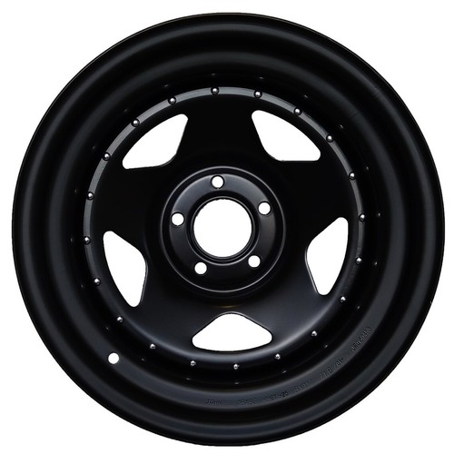 16x7 john red steel black - red,